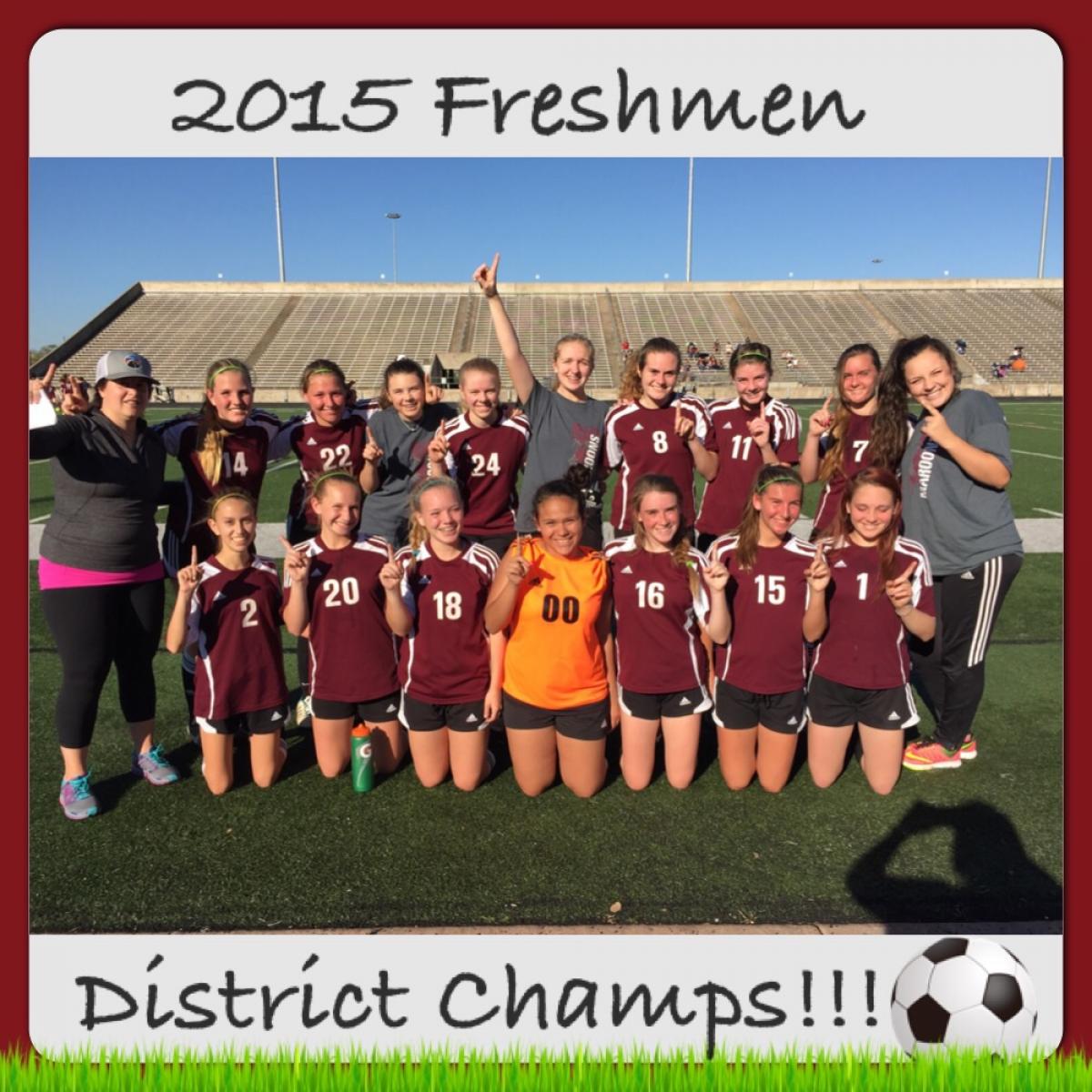 Freshmen Win District Championship
