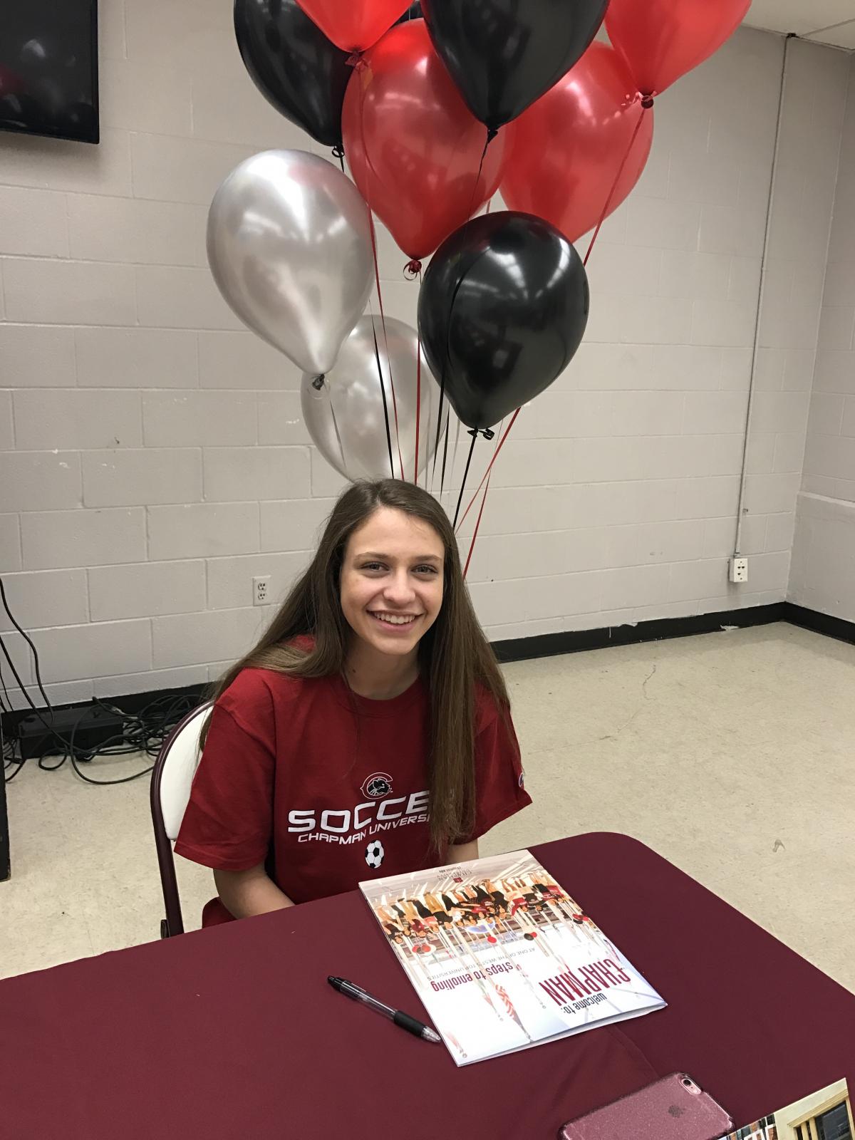 Senior Emily Ennis Signs with Chapman