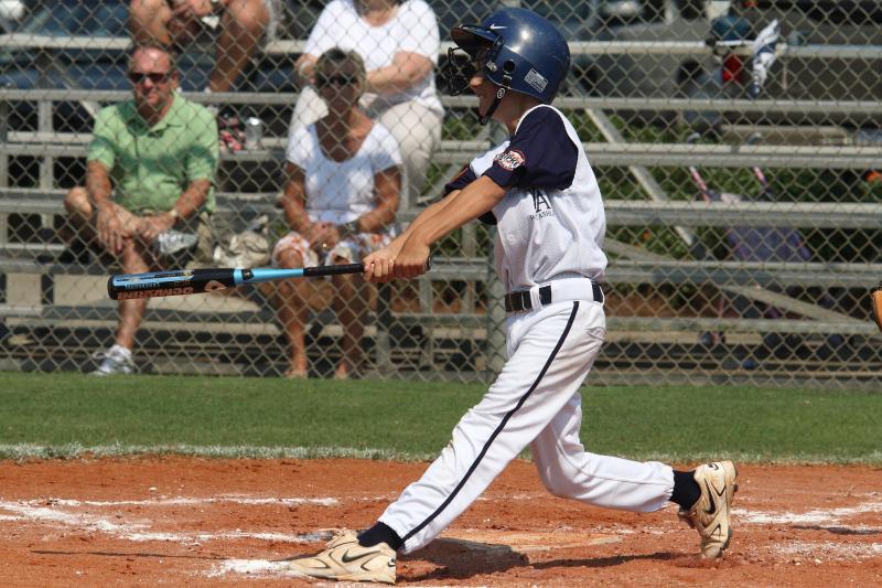 Bunch with a big hit 9u Allstars in SE Regioal in Lewisburg, TN