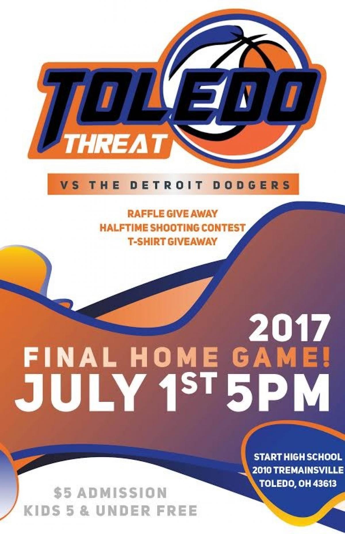 Toledo Threat Look To Win At Home Against Detroit